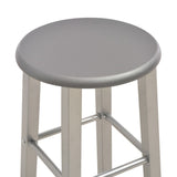 NNEVL Bar Stools 2 pcs Anthracite MDF