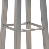 NNEVL Bar Stools 2 pcs Anthracite MDF