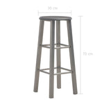 NNEVL Bar Stools 2 pcs Anthracite MDF