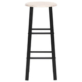 NNEVL Bar Stools 2 pcs Black MDF
