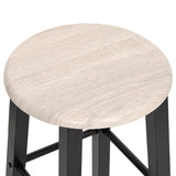 NNEVL Bar Stools 2 pcs Black MDF