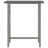 NNEVL 3 Piece Bar Set Wood and Steel Anthracite