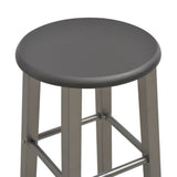 NNEVL 3 Piece Bar Set Wood and Steel Anthracite