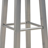 NNEVL 3 Piece Bar Set Wood and Steel Anthracite
