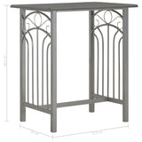 NNEVL 3 Piece Bar Set Wood and Steel Anthracite