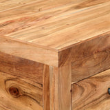 NNEVL Kitchen Trolley 58x58x89 cm Solid Acacia Wood