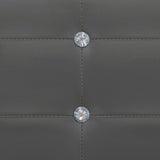 NNEVL Bed Frame Grey Faux Leather 137x187 cm Double Size