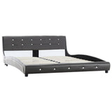 NNEVL Bed Frame Grey Faux Leather 153x203 cm Queen Size