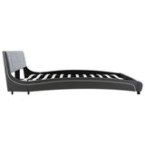 NNEVL Bed Frame Grey Faux Leather 153x203 cm Queen Size