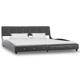NNEVL Bed Frame Grey Faux Leather 183x203 cm King Size