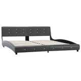 NNEVL Bed Frame Grey Faux Leather 183x203 cm King Size