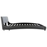 NNEVL Bed Frame Grey Faux Leather 183x203 cm King Size