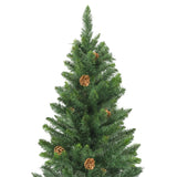 NNEVL Artificial Christmas Tree with Pine Cones Green 210 cm