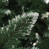 NNEVL Artificial Christmas Tree with Pine Cones and White Glitter 180 cm