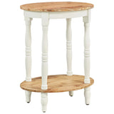 NNEVL Side Table 50x40x66 cm Solid Acacia Wood