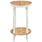 NNEVL Side Table 50x40x66 cm Solid Acacia Wood