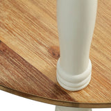 NNEVL Side Table 50x40x66 cm Solid Acacia Wood