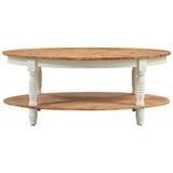 NNEVL Coffee Table 102x62.5x42 cm Solid Acacia Wood