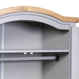 NNEVL Wardrobe Mexican Pine Corona Range 2 Doors Grey