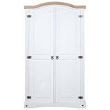 NNEVL Wardrobe Mexican Pine Corona Range 2 Doors White