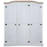 NNEVL Wardrobe Mexican Pine Corona Range 3 Doors White
