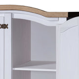 NNEVL Wardrobe Mexican Pine Corona Range 3 Doors White