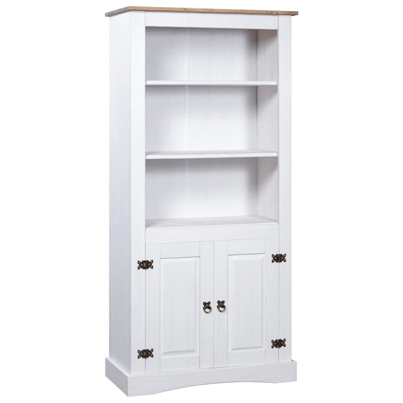 NNEVL Cupboard Mexican Pine Corona Range White 80x40x170 cm