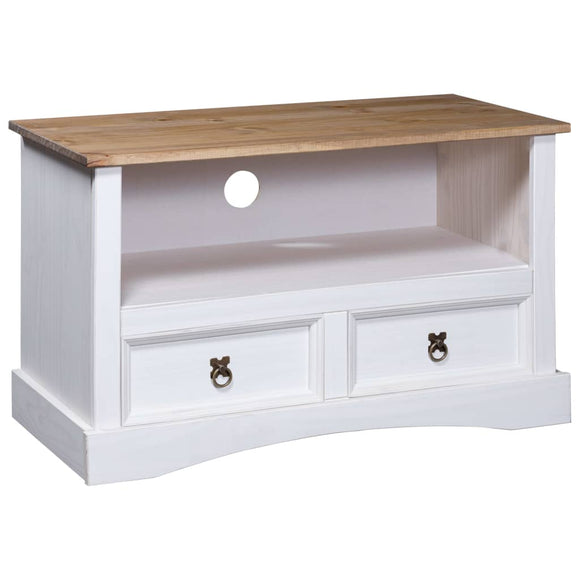 NNEVL TV Cabinet Mexican Pine Corona Range White 91x43x56 cm