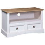 NNEVL TV Cabinet Mexican Pine Corona Range White 91x43x56 cm