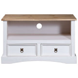 NNEVL TV Cabinet Mexican Pine Corona Range White 91x43x56 cm