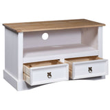 NNEVL TV Cabinet Mexican Pine Corona Range White 91x43x56 cm