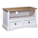NNEVL TV Cabinet Mexican Pine Corona Range White 91x43x56 cm