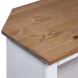 NNEVL Console Table Mexican Pine Corona Range White 80x43x78 cm