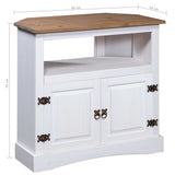NNEVL Console Table Mexican Pine Corona Range White 80x43x78 cm