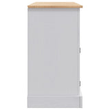 NNEVL Sideboard Solid Mexican Pinewood Corona Range Grey 132x43x78 cm