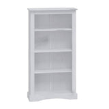 NNEVL 4-Tier Bookcase Mexican Pine Corona Range Grey 81x29x150 cm