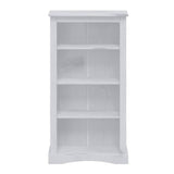 NNEVL 4-Tier Bookcase Mexican Pine Corona Range Grey 81x29x150 cm