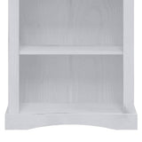 NNEVL 4-Tier Bookcase Mexican Pine Corona Range Grey 81x29x150 cm