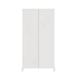 NNEVL 4-Tier Bookcase Mexican Pine Corona Range White 81x29x150 cm