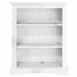 NNEVL 3-Tier Bookcase Mexican Pine Corona Range White 81x29x100 cm