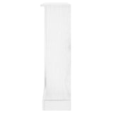 NNEVL 3-Tier Bookcase Mexican Pine Corona Range White 81x29x100 cm