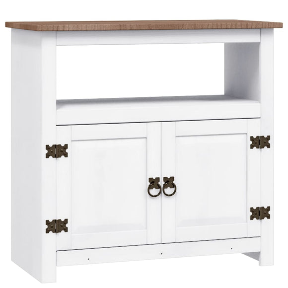 NNEVL TV Cabinet Mexican Pine Corona Range White 80x43x78 cm