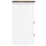 NNEVL TV Cabinet Mexican Pine Corona Range White 80x43x78 cm