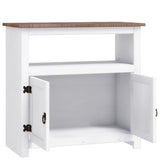 NNEVL TV Cabinet Mexican Pine Corona Range White 80x43x78 cm