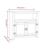 NNEVL TV Cabinet Mexican Pine Corona Range White 80x43x78 cm