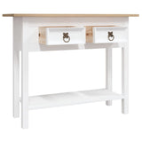 NNEVL Console Table Mexican Pine Corona Range White 90x34.5x73 cm