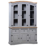 NNEVL Buffet & Hutch Mexican Pine Corona Range Grey