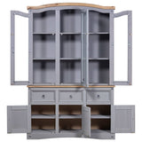 NNEVL Buffet & Hutch Mexican Pine Corona Range Grey
