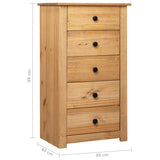 NNEVL Sideboard 46x40x89 cm Pine Panama Range