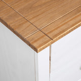 NNEVL Sideboard White 46x40x89 cm Pine Panama Range